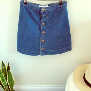 Close to New American Apparel Classic Denim Skirt